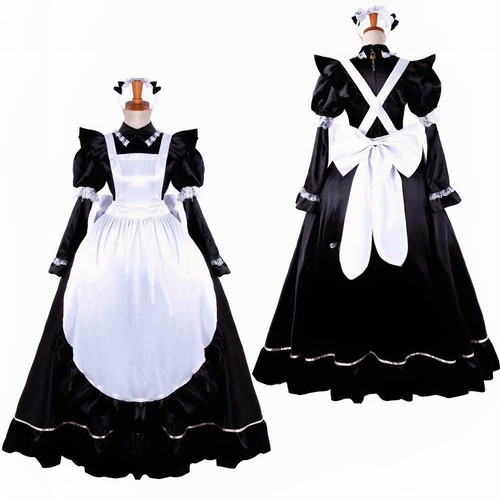 Maid girl sissy lockable black - sissy,