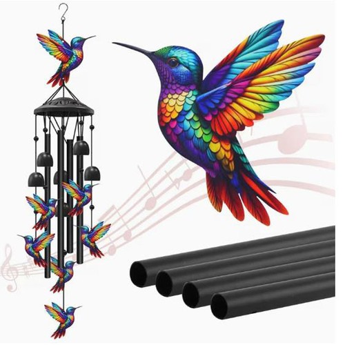Memorial gift metal windchimes - memorial,