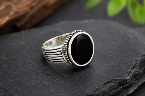925 sterling silver black onyx - 925,