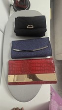 3 Clutch Bags Next Newlook