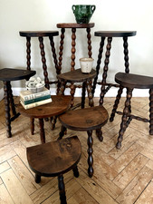 Antique demi lune stools - demi-lune,