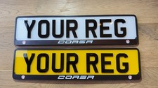 2x VAUXHALL  CORSA Car Number