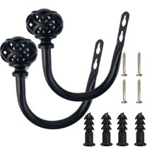2Pcs Curtain Holdbacks Metal