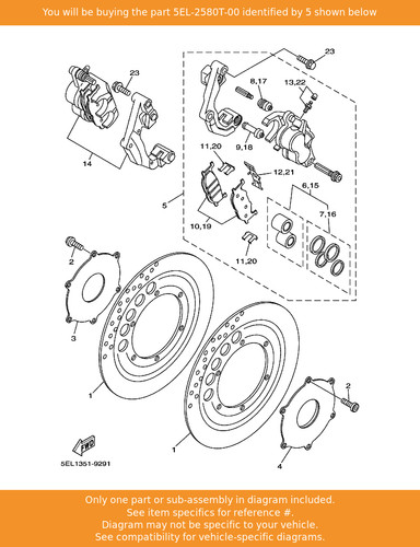 Yamaha caliper assy - caliper,