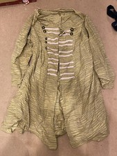 Period Men's Frockcoat PIRATE handmade ‘Calico Jack’ Tan Heavy Thick Fabric 42”