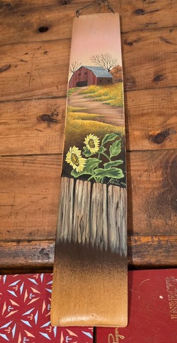 Vintage folk art painting - , on