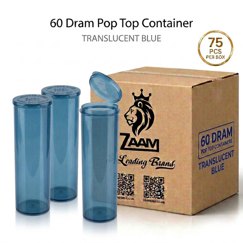 Translucent blue dram pop - translucent,