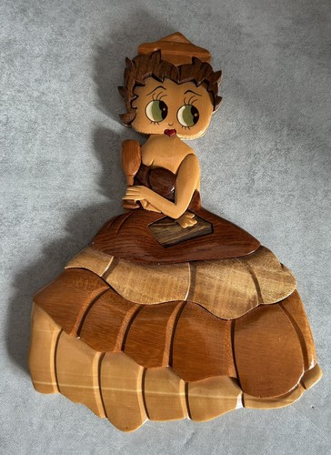 Betty boop vintage hand carved - boop, hand-carved