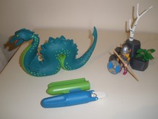 Playmobil 'Nesie' Serpent + Viking Set with underwater motor, Complete
