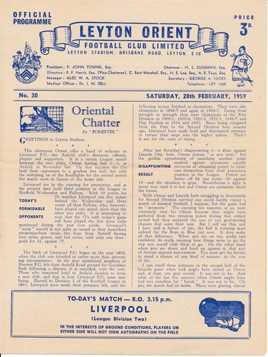 Leyton orient liverpool - leyton,