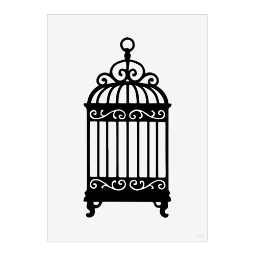 Ornate birdcage wall - birdcage',