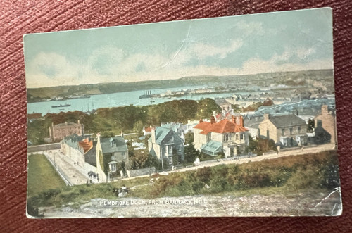 Antique postcard pembroke - postcard, dock