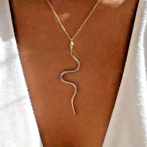 Rose gold snake chain - rose,