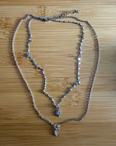 Layered silver tone - silver,