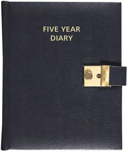 Five year diary black - five,