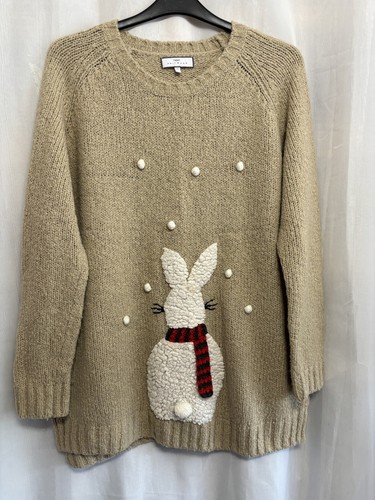Next beige wool knit - sz, 18