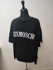MOSCHINO Couture T-Shirt, Black, Embroidered, One Size USED!