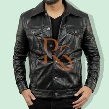 Men's Leather Dress Shirt
