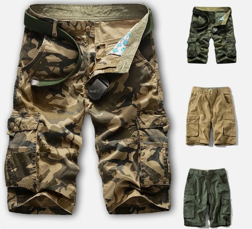Mens combat shorts casual - shorts, army
