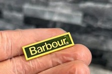 Original Barbour Metal Lock Pin Badge T. Fattorini Birmingham Green/Gold