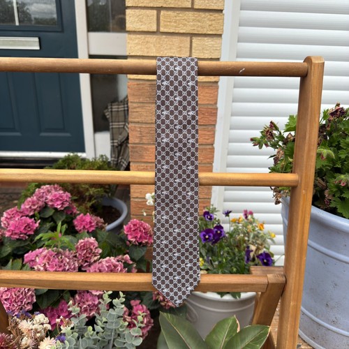 Gucci 100 silk tie brown - silk,