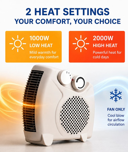 Electric fan heater 2000w - electric,