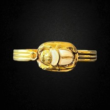 White Scarab Gemstone Bracelet