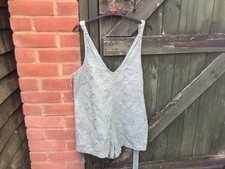 From Zara Ladies Green All In One Shorts Suit Size Medium