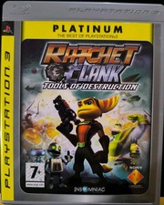 Ratchet & Clank Tools of Destruction PS3 Platinum - Complete - Near Mint.