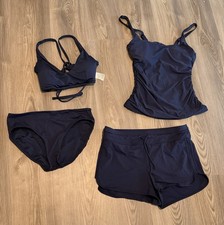 Athleta 4pc Swim Navy Sz Small