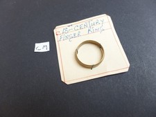 18th c brass paupers ring
