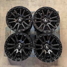 Ford Ranger 17” Alloy wheels Lenso Valor Satin Black L200 Hilux