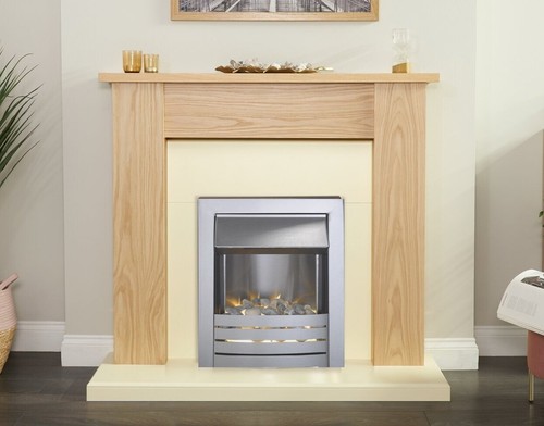 Electric fire oak - electric,