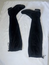 Black Suede Over The Knee