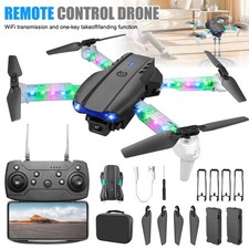 Drone Colorful LED Light 2 Cameras Arms WiFi Transmission One Key Start Toy Gift