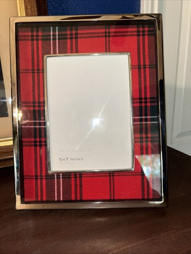 Pottery barn stewart plaid 5x7 - pottery,