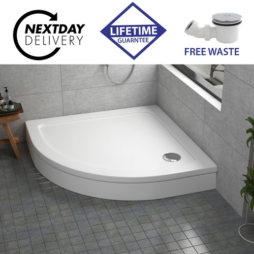 Quadrant stone shower - stone,