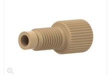 Idex Super Flangeless Fitting, One Piece, Natural PEEK,1/8" OD Tubing, 1/4-28 
