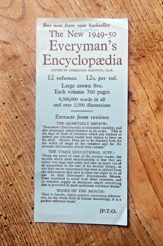 Everyman encyclopaedia - everyman's,