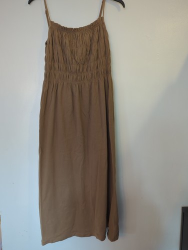 Brown maxi stretchy - stretchy, long