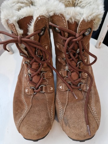 Brown suede fleece - suede,