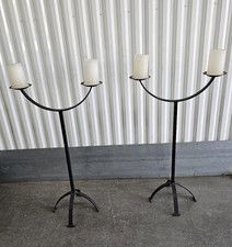 Pair of Vintage Wrought Iron