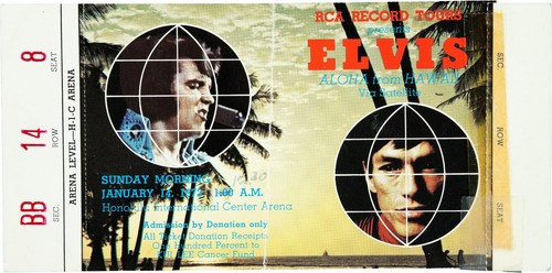 Elvis presley concert ticket - concert,