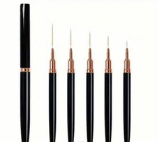 5 Pcs Liner Brush Fine Nail Art Set Painting Pen Drawing Line Striping Fine Thin