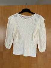 ZARA Cream Frill Lace Top -