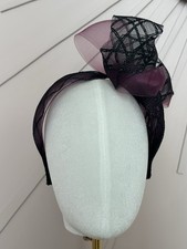 Black & Plum Fascinator