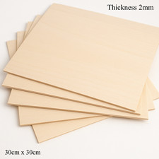 2mm Basswood Ply Sheet 30x30cm