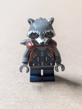 LEGO Rocket Racoon Dark Blue & Reddish Brown Outfit sh0384 Minifigure Marvel 