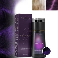 200ml Polar Hair Instant Dye Shampoo,Hair Color Shampoo for Hair Natural Color