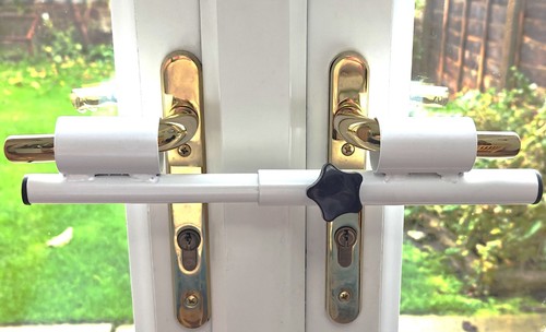 Patio door handle security - door,